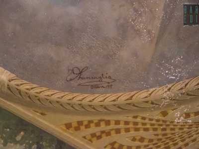 ...realizzato nell�ottobre del 1915, riporta anche la firma dell'artista, quella di Tommaso Stramaglia